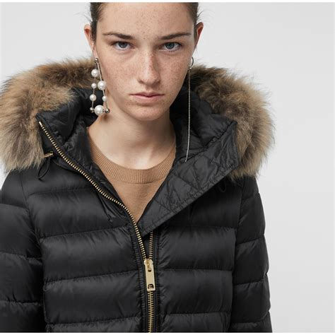 burberry detachable hooded down filled puffer coat